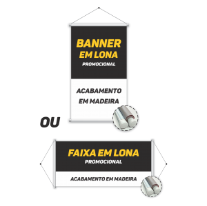 BANNER OU FAIXA EM LONA PROMOCIONAL BRILHO TAMANHO PERSONALIZADO CORES 4x0   