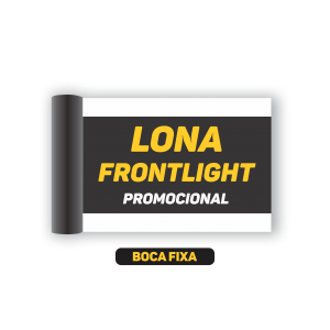 BOCA FIXA - LONA FRONTLIGHT PROMOCIONAL BRILHO Acima de 5 metros tem desconto. LARGURA FIXA - Mínimo de compra: 1m² CORES 4x0   