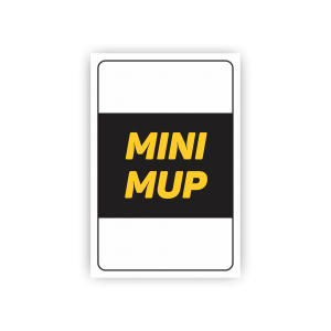 MINI MUP   CORES 4x0  CORTE RETO 